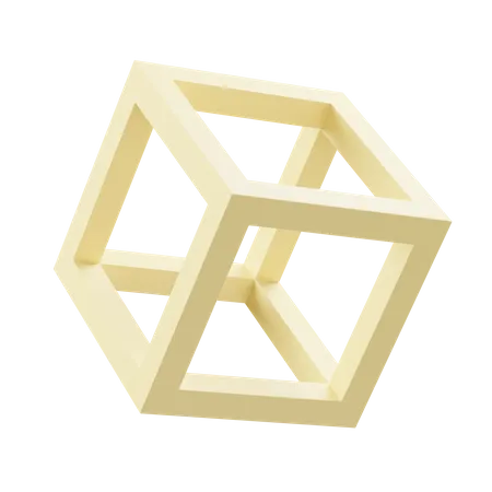 Cubewired Shape  3D Icon