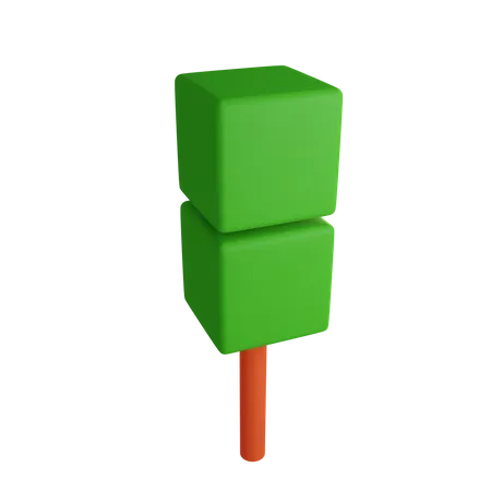 Cubic Tree  3D Icon