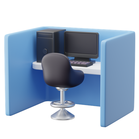 Cubículo de escritório  3D Icon