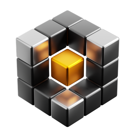 Cubo abstracto  3D Icon