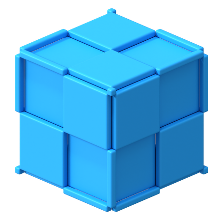 Cubo abstrato  3D Icon