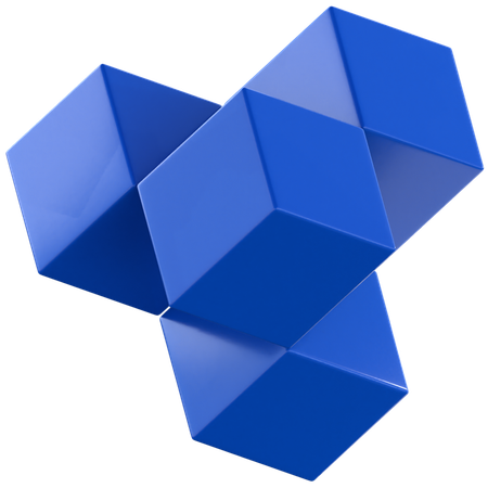 Cubo abstrato  3D Icon