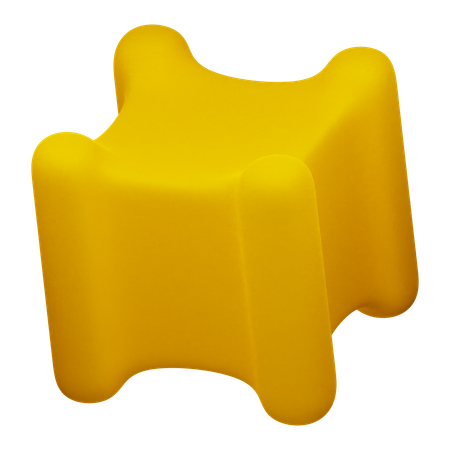 Forma abstrata de cubo  3D Icon