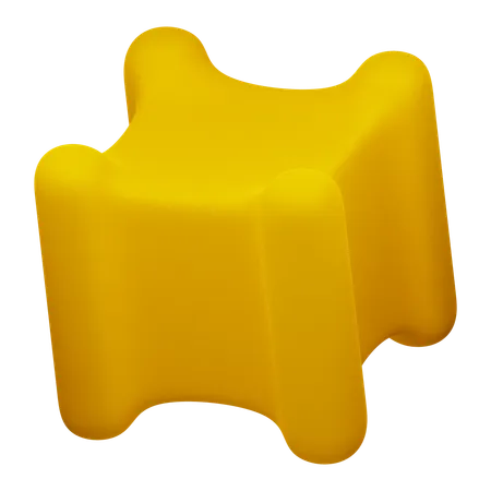 Forma abstrata de cubo  3D Icon