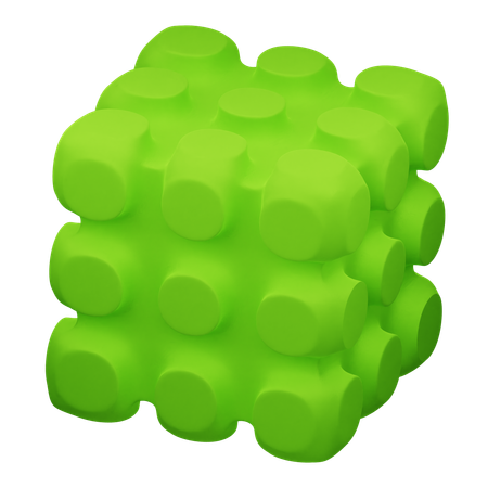 Forma abstrata de cubo  3D Icon