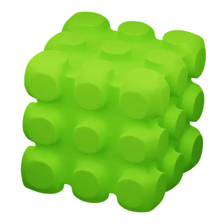 Forma abstrata de cubo  3D Icon