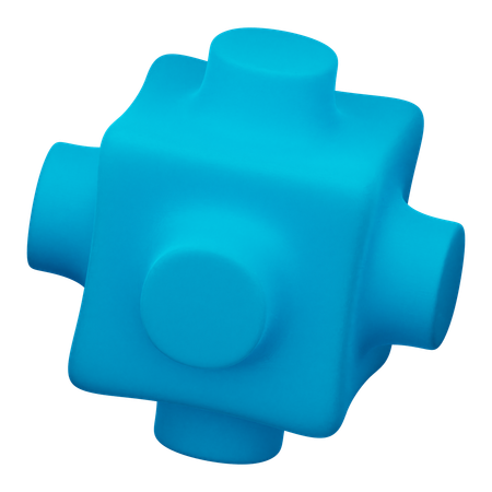 Forma abstrata de cubo  3D Icon