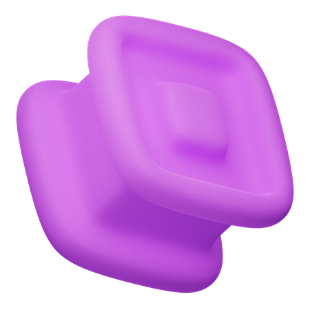 Forma abstrata de cubo  3D Icon