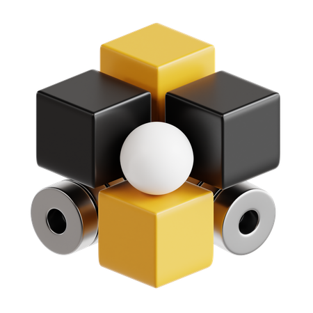 Cubo Forma Abstrata 2  3D Icon