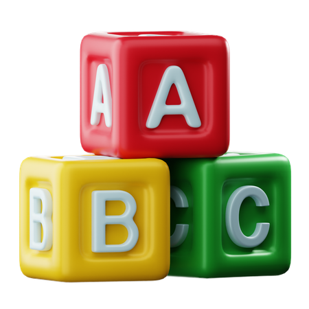 Cubo del alfabeto  3D Icon
