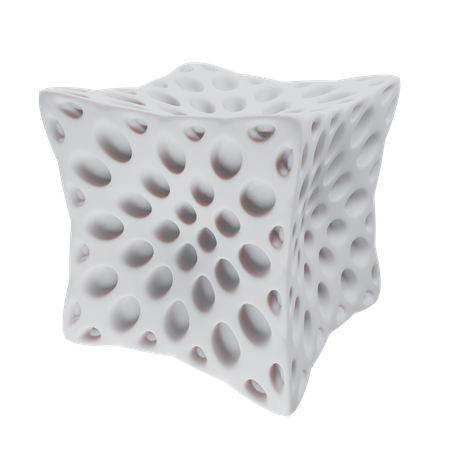 Cubo blanco  3D Icon