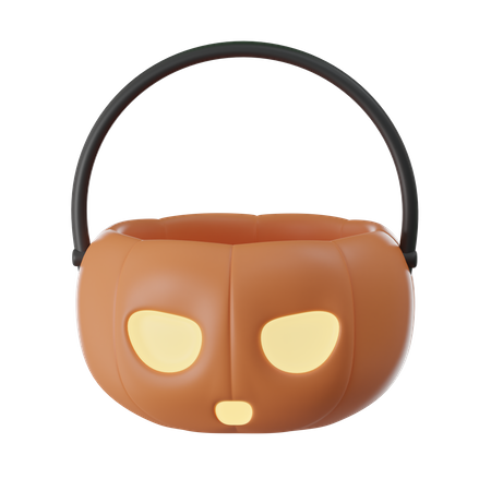 Cubo de calabaza  3D Icon