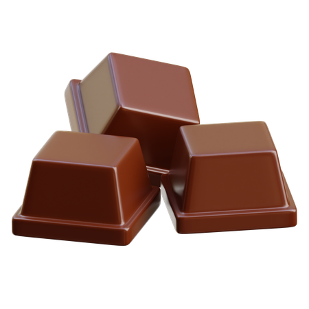 Cubo de chocolate  3D Icon