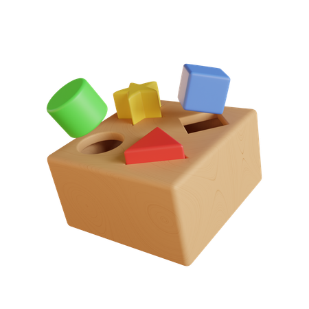 Cubo de clasificación de formas  3D Icon
