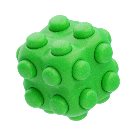Cubo con púas  3D Icon