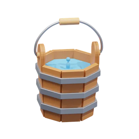 Cubo de agua  3D Icon