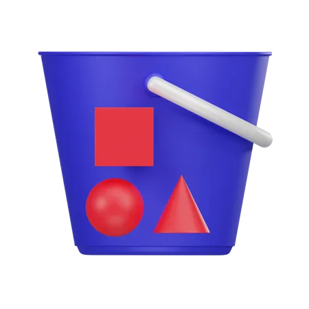 Cubo de almacenamiento de objetos  3D Icon