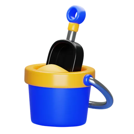Cubo de arena  3D Icon