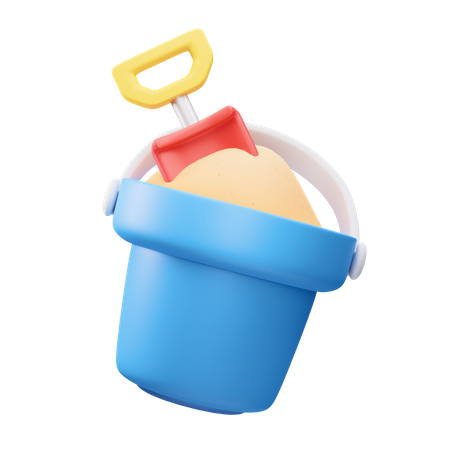 Cubo de arena  3D Icon