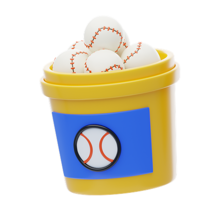 Cubo de béisbol  3D Icon