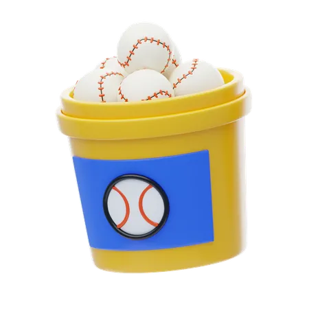 Cubo de béisbol  3D Icon