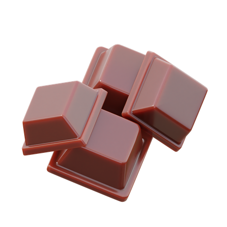 Cubo de chocolate  3D Icon