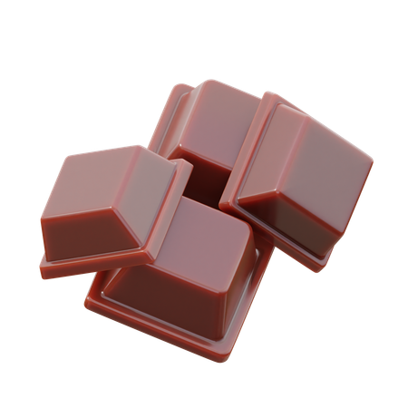 Cubo de chocolate  3D Icon