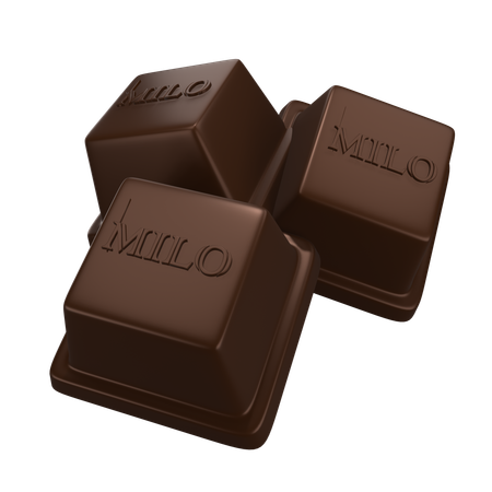 Cubo de chocolate  3D Icon