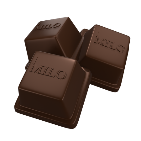 Cubo de chocolate  3D Icon