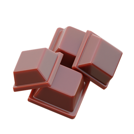 Cubo de chocolate  3D Icon