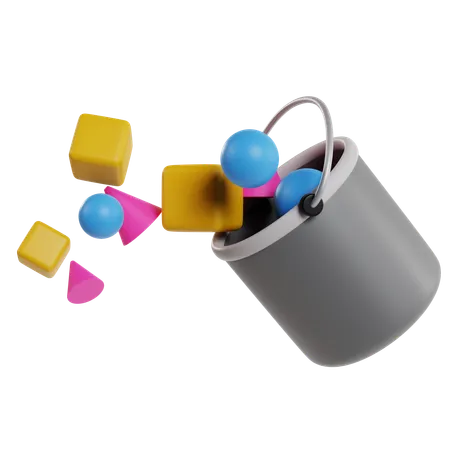 Cubo de color  3D Icon