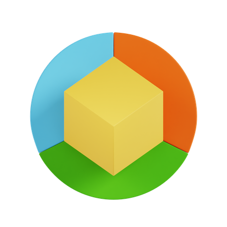 Cubo de color  3D Icon