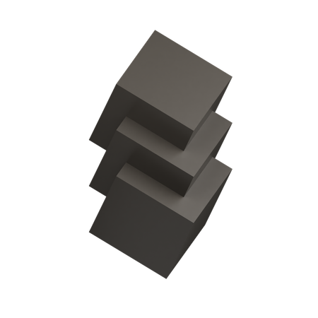 Cubo de fusão  3D Icon