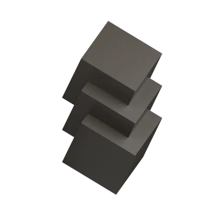 Cubo de fusão  3D Icon