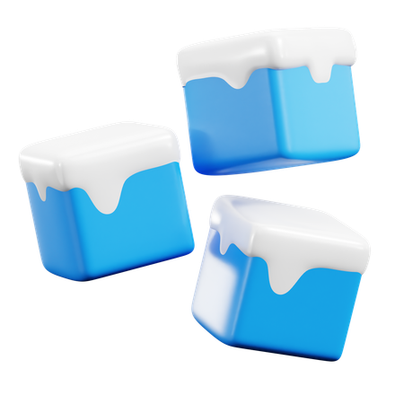 Cubo de gelo  3D Icon