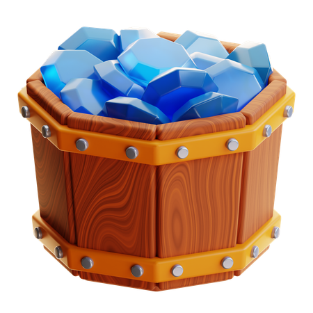 Cubo de gemas  3D Icon