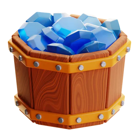 Cubo de gemas  3D Icon