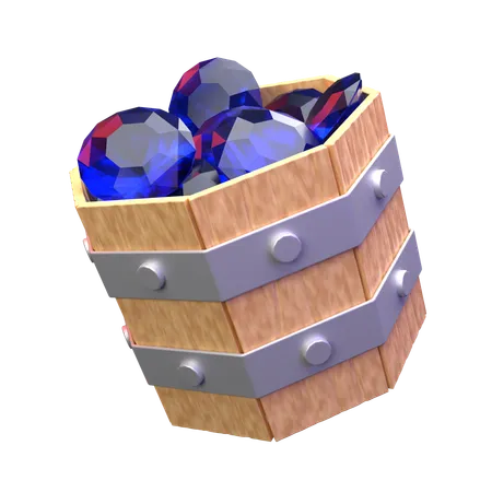 Cubo de gemas  3D Icon