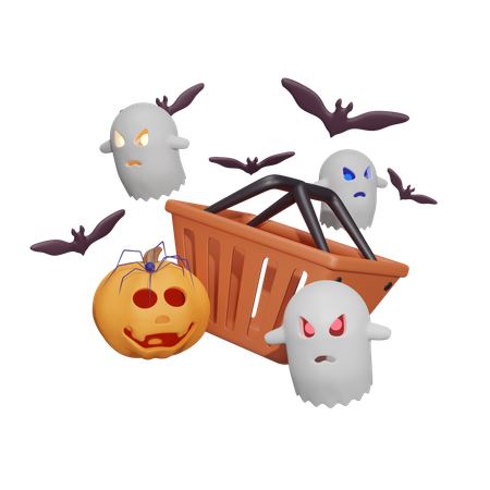 Cubo de halloween  3D Icon