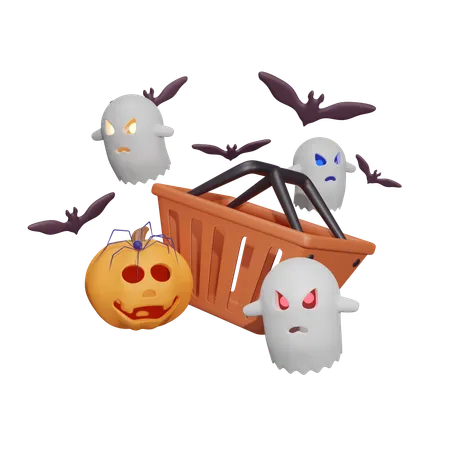 Cubo de halloween  3D Icon