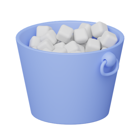 Cubeta de hielo  3D Icon