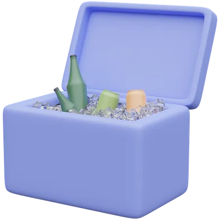 Cubeta de hielo  3D Icon