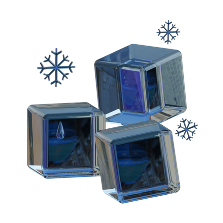 Cubo de hielo  3D Icon