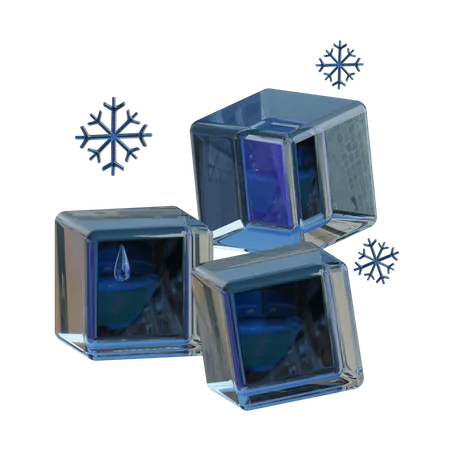 Cubo de hielo  3D Icon