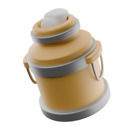 Cubo de leche  3D Icon