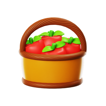 Cubo de manzana  3D Icon