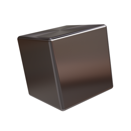 Cubo de metal  3D Icon