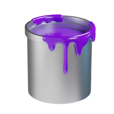 Bote de pintura  3D Icon