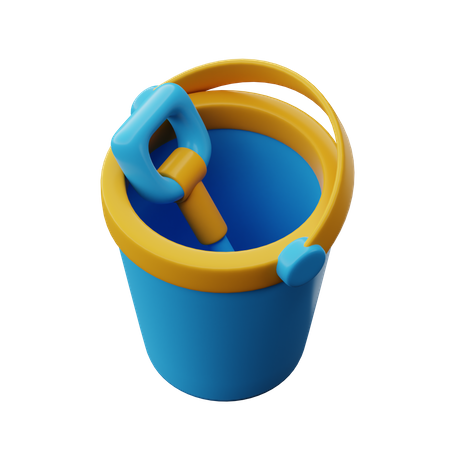 Cubo de playa  3D Icon