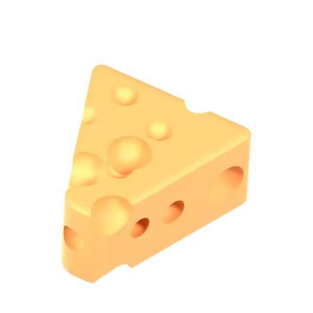 Cubo de queijo  3D Icon